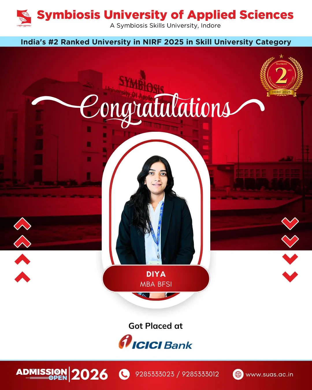 BFSI Placed Student Symbiosis