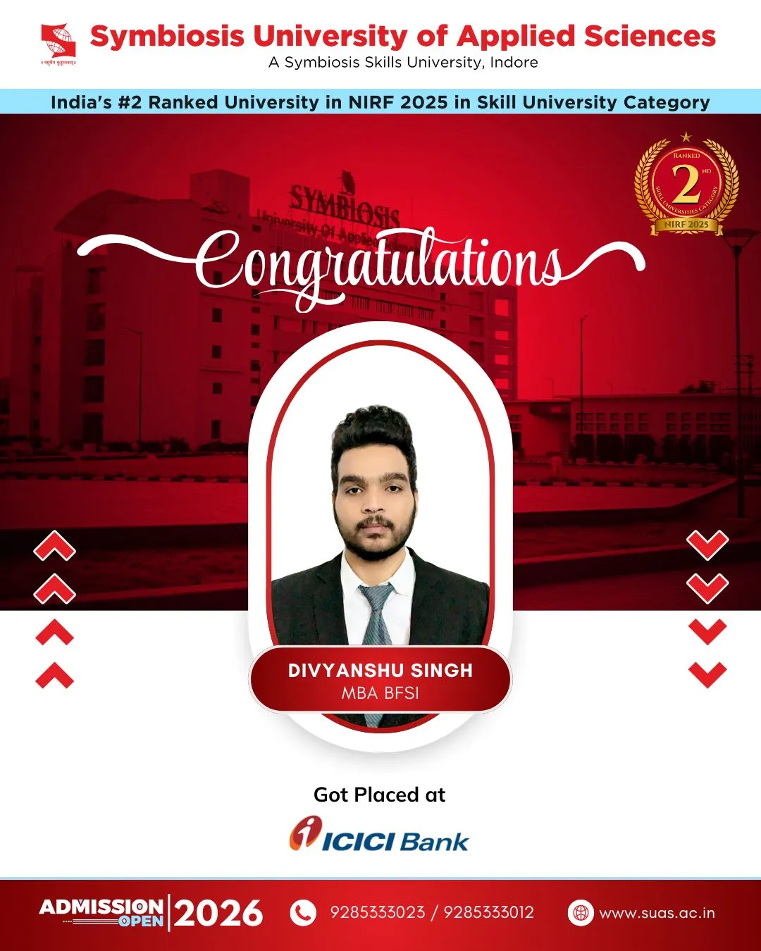 BFSI Placed Student Symbiosis