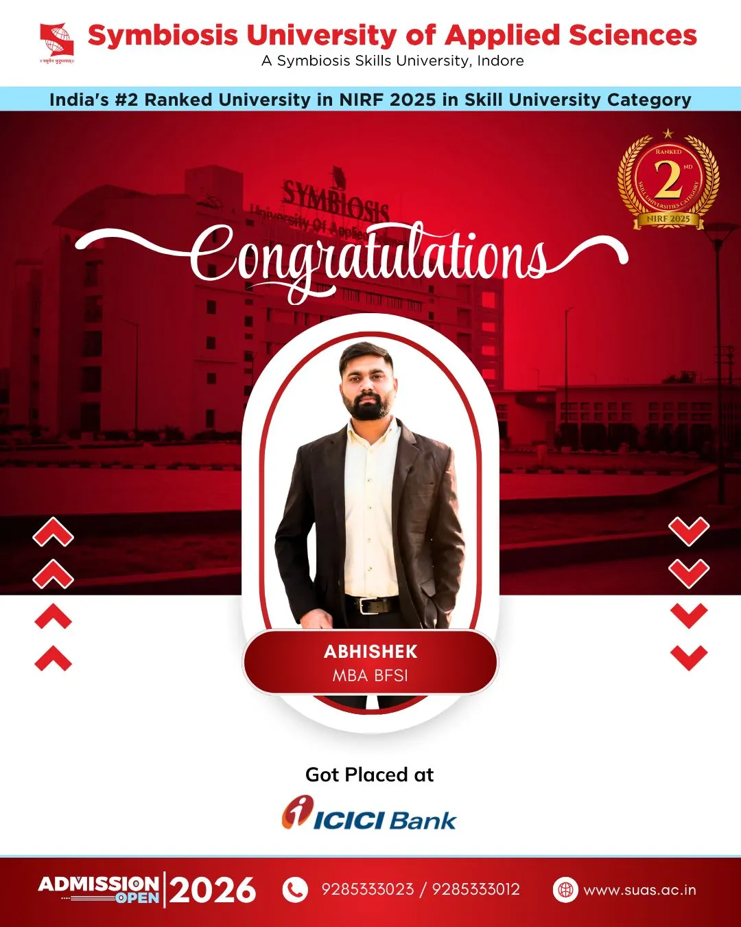 BFSI Placed Student Symbiosis